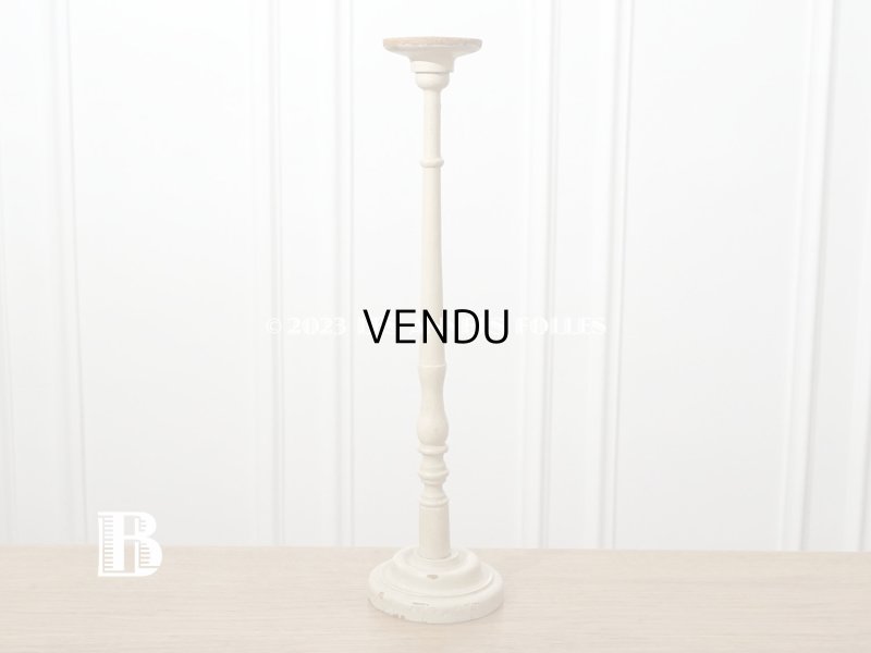 画像9: アンティーク ハットスタンド クリーム色 高さ 約41cm