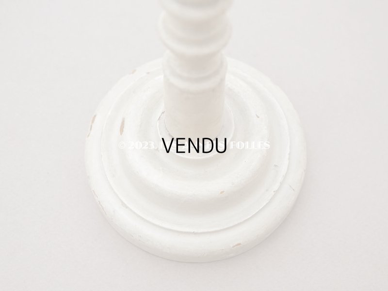 画像14: アンティーク ハットスタンド クリーム色 高さ 約41cm