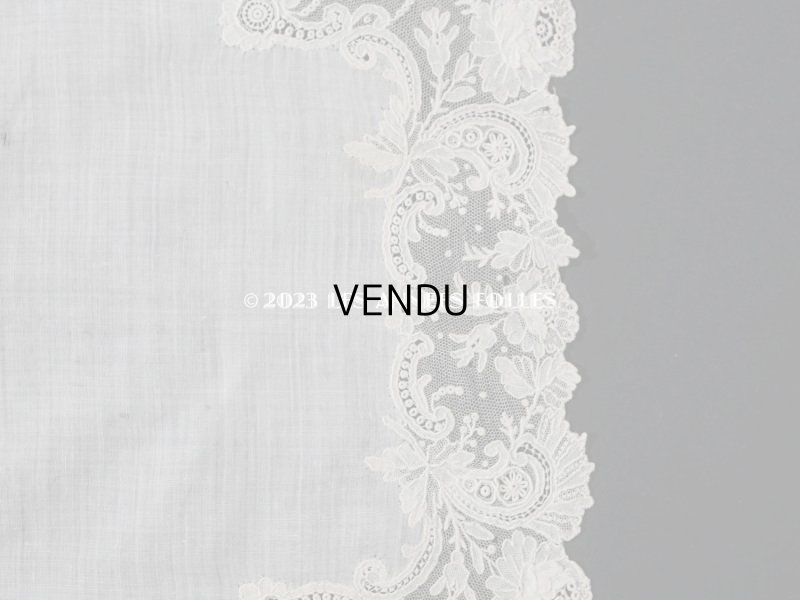 画像8: アンティーク ポワンドローズ  結婚式のハンカチ  【ポワン・ド・ローズ】　【ポワン・ド・ガーズ】 