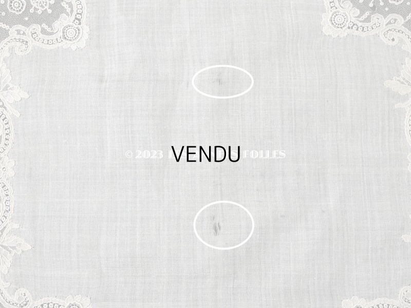 画像3: アンティーク ポワンドローズ  結婚式のハンカチ  【ポワン・ド・ローズ】　【ポワン・ド・ガーズ】 