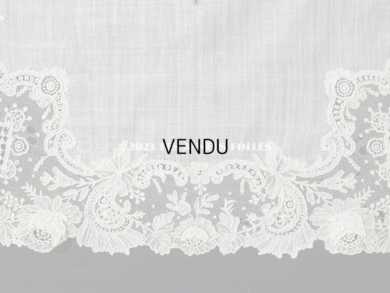 画像10: アンティーク ポワンドローズ  結婚式のハンカチ  【ポワン・ド・ローズ】　【ポワン・ド・ガーズ】 