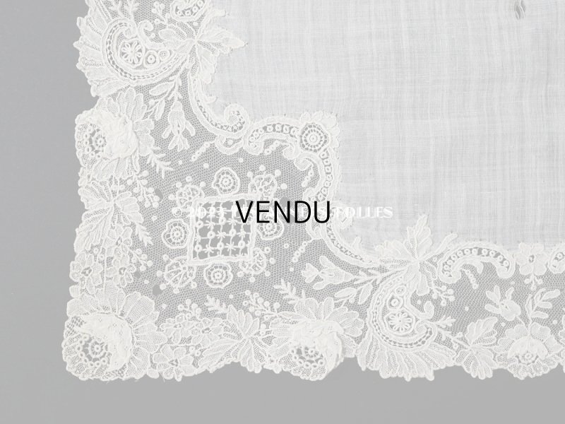 画像9: アンティーク ポワンドローズ  結婚式のハンカチ  【ポワン・ド・ローズ】　【ポワン・ド・ガーズ】 