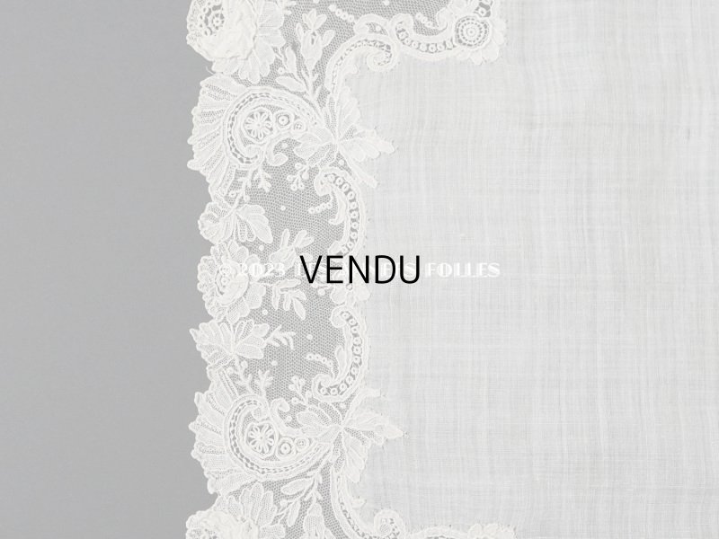 画像7: アンティーク ポワンドローズ  結婚式のハンカチ  【ポワン・ド・ローズ】　【ポワン・ド・ガーズ】 