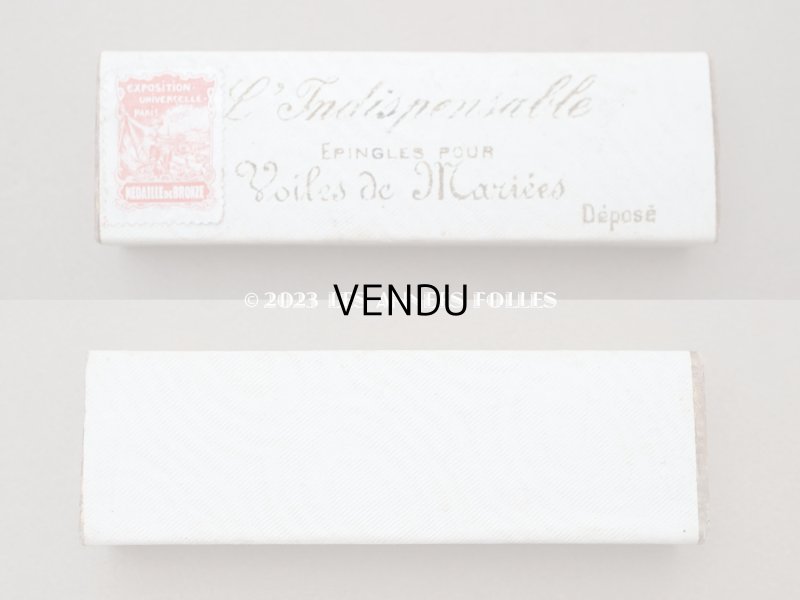画像8: 1900年頃 アンティーク ウェディングヴェール用 ワックスフワラーのエパングル L'INDISPENSABLE EPINGLES POUR VIOLES DE MARIEES