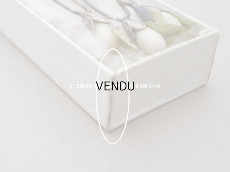 画像6: 1900年頃 アンティーク ウェディングヴェール用 ワックスフワラーのエパングル L'INDISPENSABLE EPINGLES POUR VIOLES DE MARIEES