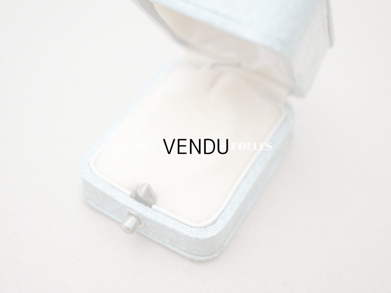 画像5: アンティーク 金彩入り ジュエリーボックス グレイッシュブルー ペンダントトップ用