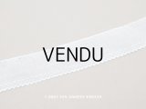 アンティーク ドット刺繍入り スカラップレース ホワイト 3.9cm幅 52cm