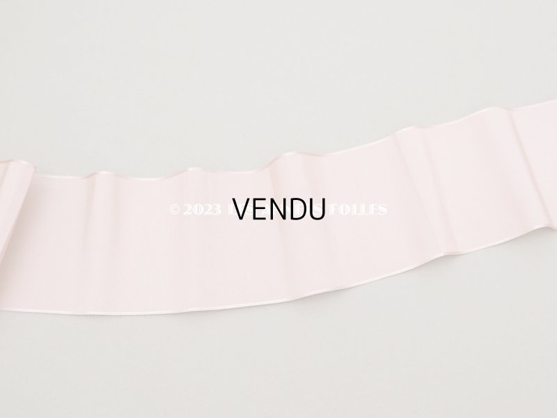 画像4: 1900年代 アンティーク シルク製 幅広 グログランリボン 7.2m 幅8.5cm グレイッシュピンク