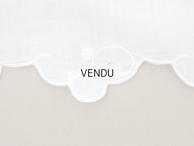 画像6: アンティーク  小さなピローケース  リボンモチーフのホワイトワーク