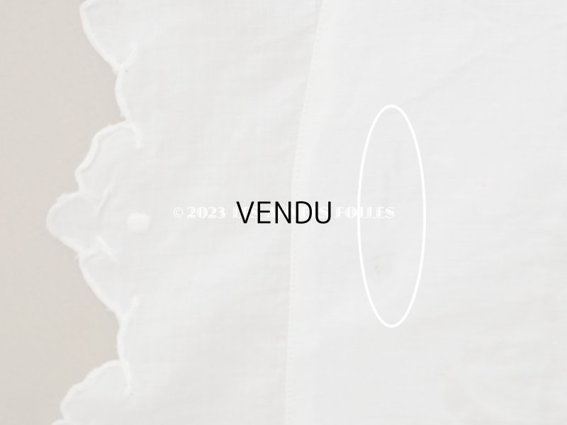 画像12: アンティーク  小さなピローケース  リボンモチーフのホワイトワーク