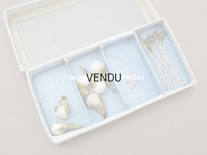 画像6: アンティーク エパングルケース ガラスの蓋の紙箱