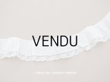 アンティーク  とても小さなドット刺繍入り コットン生地のレース付きリボン　108cm