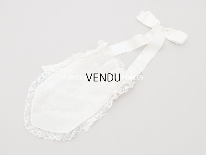 画像8: 1900年代 アンティーク  初聖体のオモニエール ピンクベージュのリボン＆レース