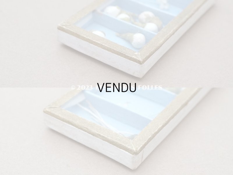 画像9: アンティーク エパングルケース ガラスの蓋の紙箱