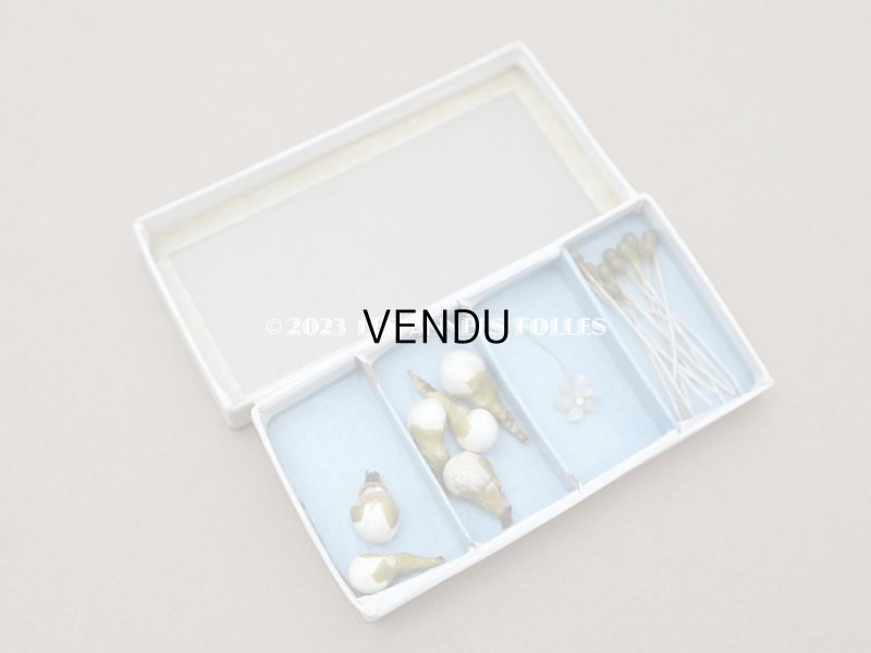 画像4: アンティーク エパングルケース ガラスの蓋の紙箱