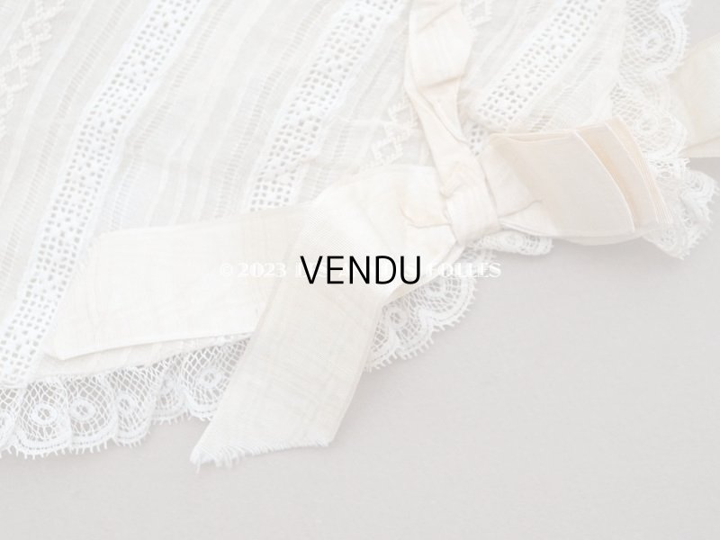 画像7: 1900年代 アンティーク  初聖体のオモニエール ピンクベージュのリボン＆レース