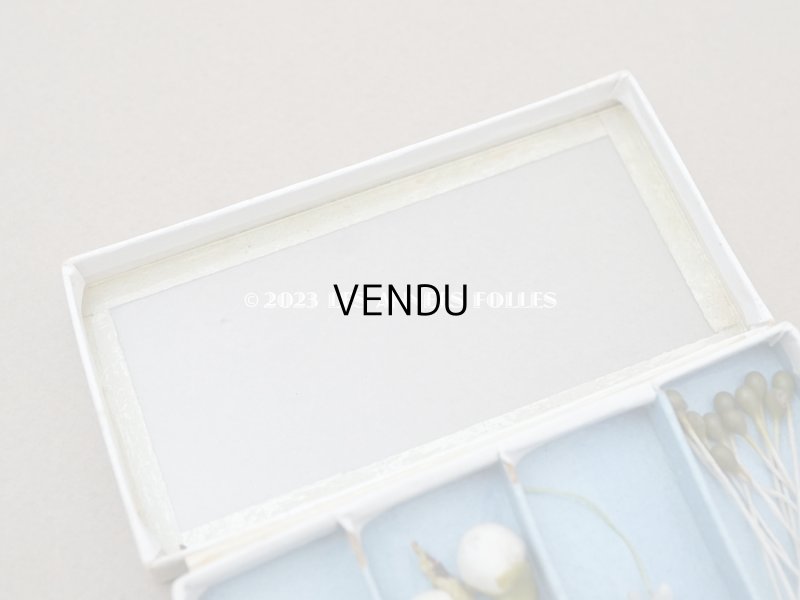 画像5: アンティーク エパングルケース ガラスの蓋の紙箱