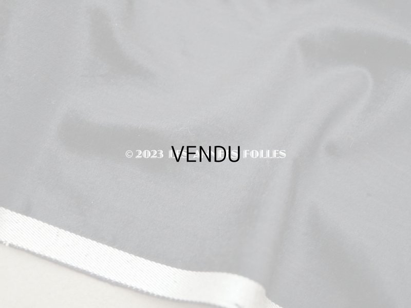 画像4: 19世紀末 アンティーク ファブリック シルク製 ベルベット 黒 