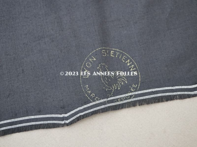 画像7: 19世紀末 アンティーク ファブリック シルク製 ベルベット 黒