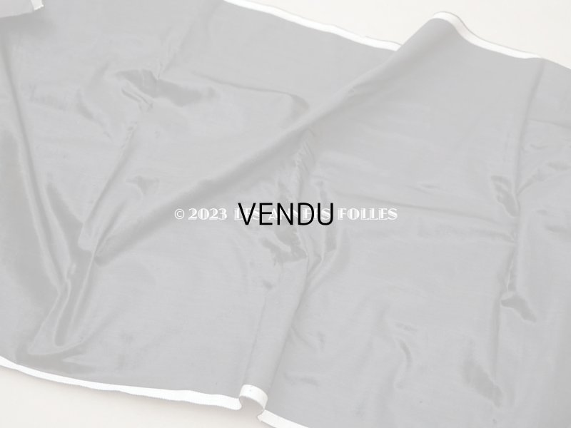 画像3: 19世紀末 アンティーク ファブリック シルク製 ベルベット 黒 