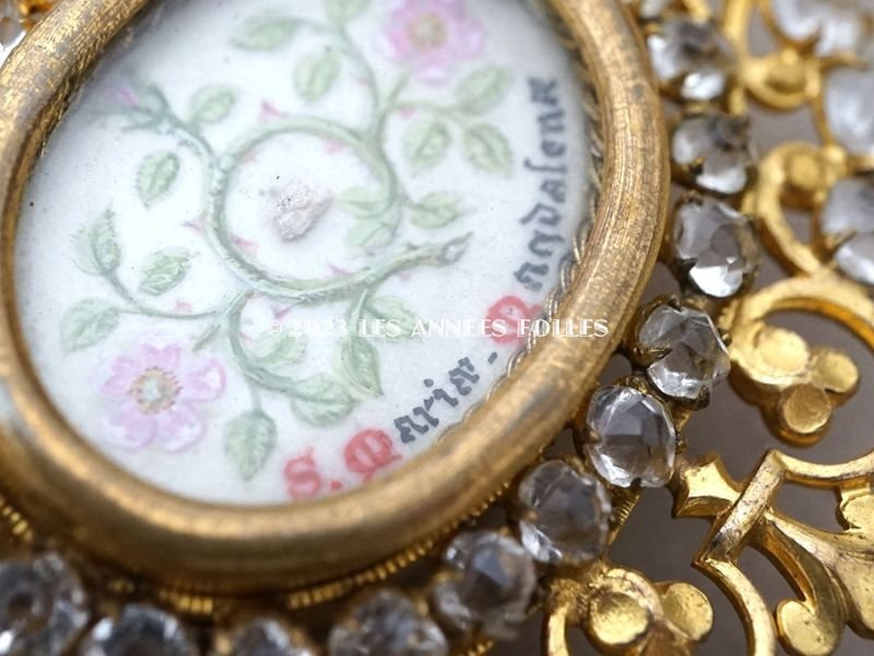 画像8: 19世紀 アンティーク マグダラのマリアのルリケール 聖遺物のペンダント 聖人の遺品　Saint Marie-Madelaine