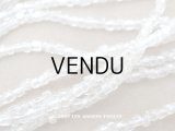 アンティーク ガラスビーズ カット入り 2mm 