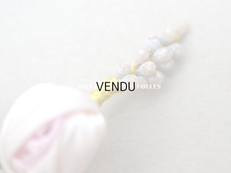 画像6: アンティーク シルク製 薔薇のロココモチーフ ドール用ティアラ