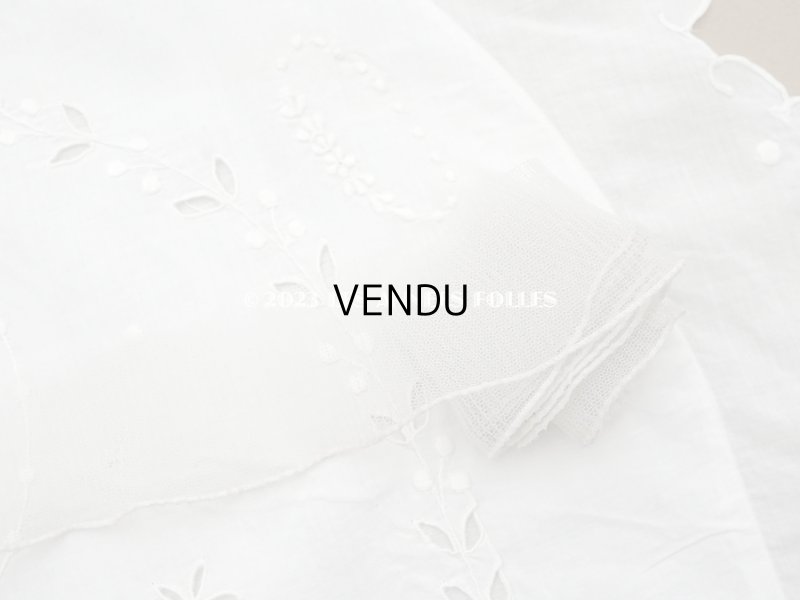 画像6: アンティーク チュールレースのプリーツリボン グレイッシュホワイト  1.65m 4cm幅