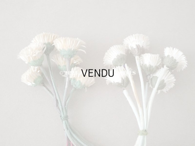 画像6: 1920年代　アンティーク  デイジーの布花 　オフホワイト