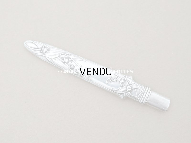 画像7: 1900年頃 アンティーク 鈴蘭のペン軸 &ペンシルケースのセット