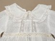 画像2: 1900年頃 アンティーク ドール用ドレス　下着付き　ドット刺繍のコットンファブリック (2)