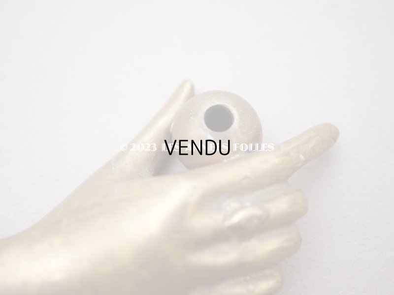 画像4: アンティーク ハンドモチーフのペンスタンド ブロンズ製