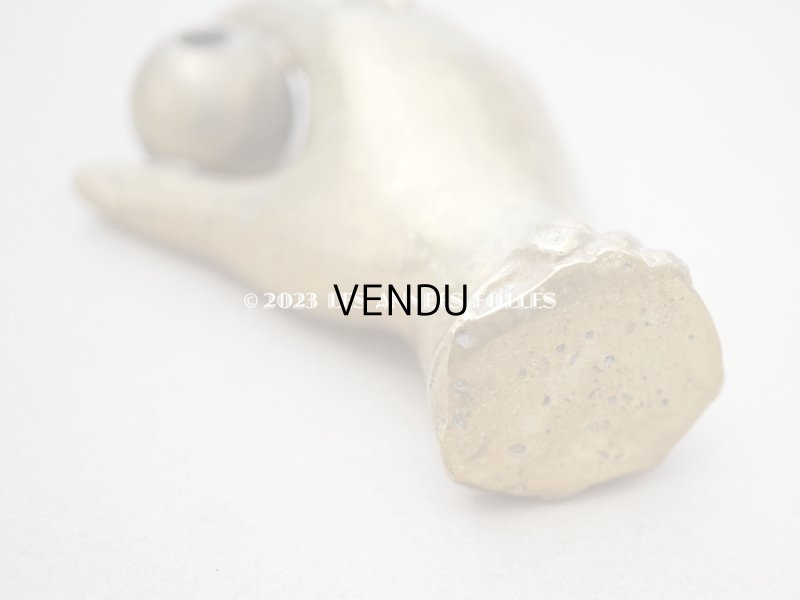 画像6: アンティーク ハンドモチーフのペンスタンド ブロンズ製