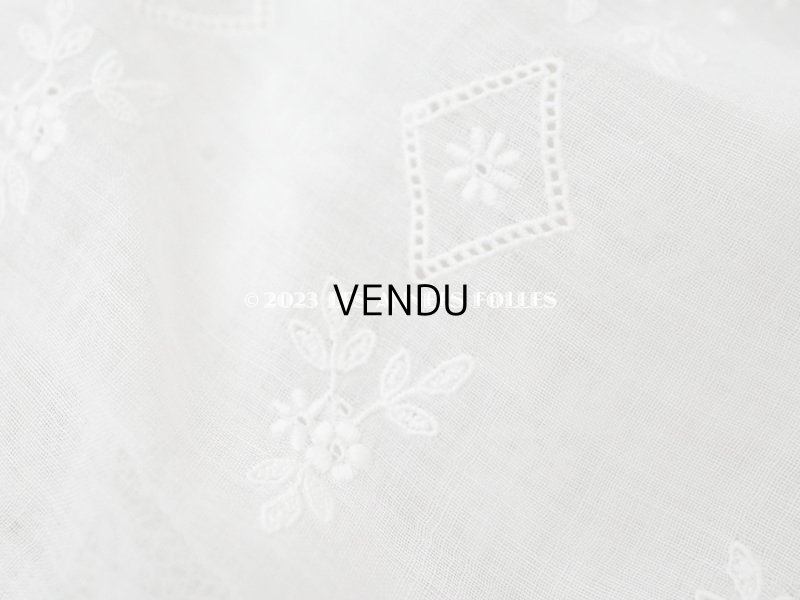 画像8: アンティーク ベビードレス ホワイトワーク&レース