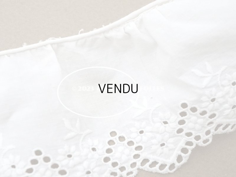 画像5: アンティーク カットワークレース　花刺繍 2.45m 6cm幅