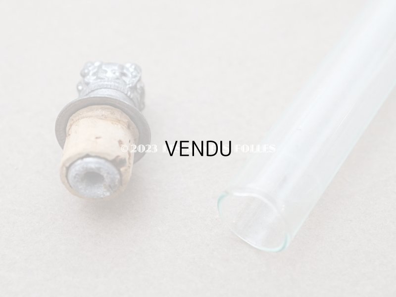 画像14: 1900年頃 アンティーク 王冠の栓付き 携帯用香水瓶