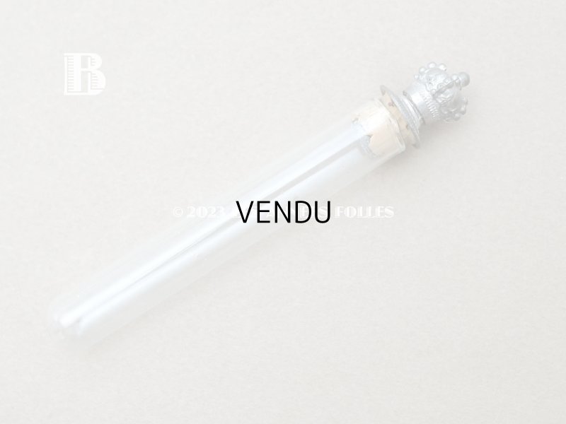 画像7: 1900年頃 アンティーク 王冠の栓付き 携帯用香水瓶