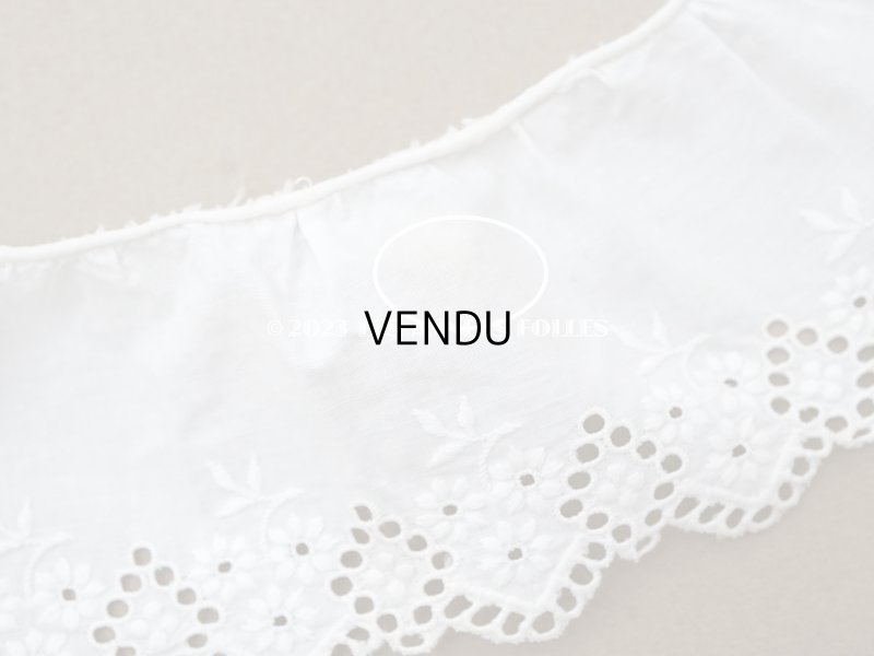 画像6: アンティーク カットワークレース　花刺繍 2.45m 6cm幅