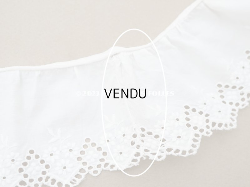 画像8: アンティーク カットワークレース　花刺繍 2.45m 6cm幅