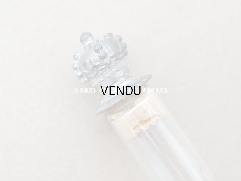 画像8: 1900年頃 アンティーク 王冠の栓付き 携帯用香水瓶