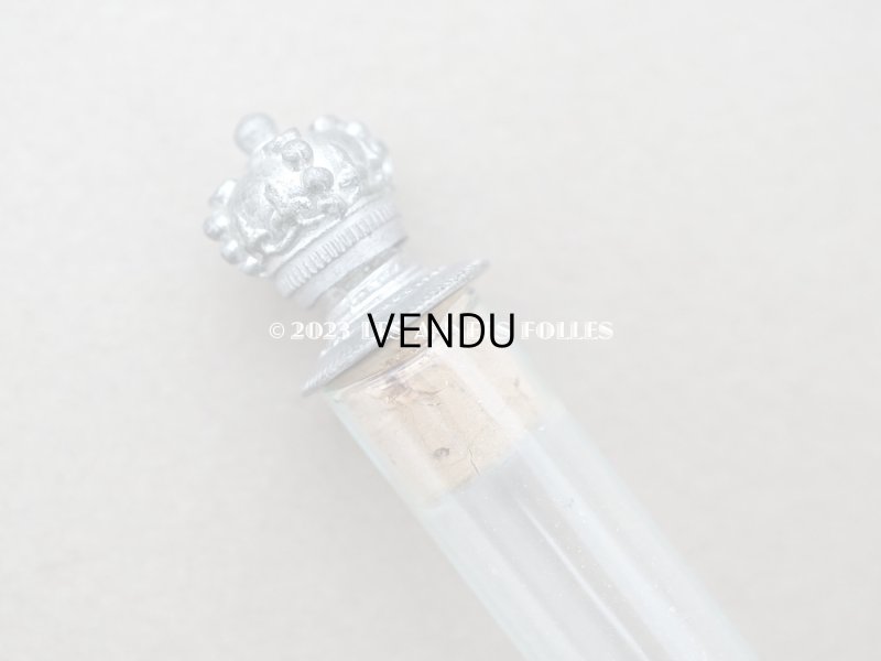 画像12: 1900年頃 アンティーク 王冠の栓付き 携帯用香水瓶