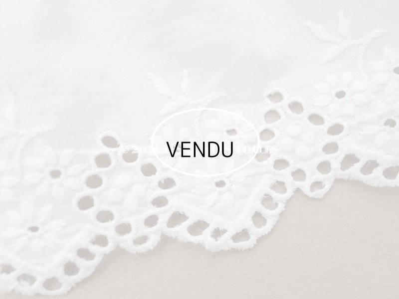 画像3: アンティーク カットワークレース　花刺繍 2.45m 6cm幅