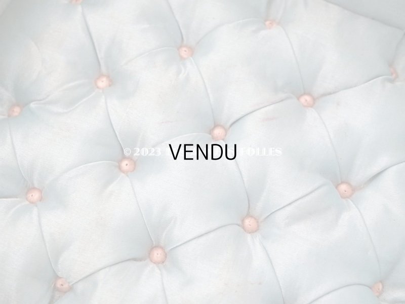 画像9: 19世紀末 アンティーク 　ジュエリーボックス 裁縫箱　スモーキーなサーモンピンク ベルベット＆シルククッション