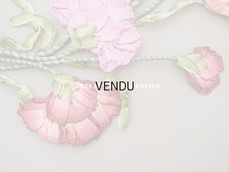 画像5: 未使用 1920年代 アンティーク 大きなロココモチーフ 22×32cm