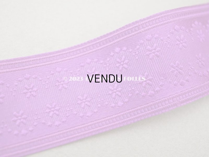 画像7: 新品同様 19世紀末 アンティーク ジャガード織 シルク製リボン 3.1m 2.6cm幅