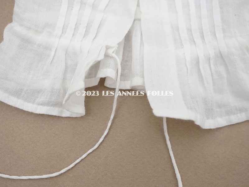 画像12: 1900年頃 アンティーク ドール用ブラウス 花の刺繍入り