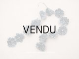 アンティーク ベルベットの布花 グレイ　 2.5cm