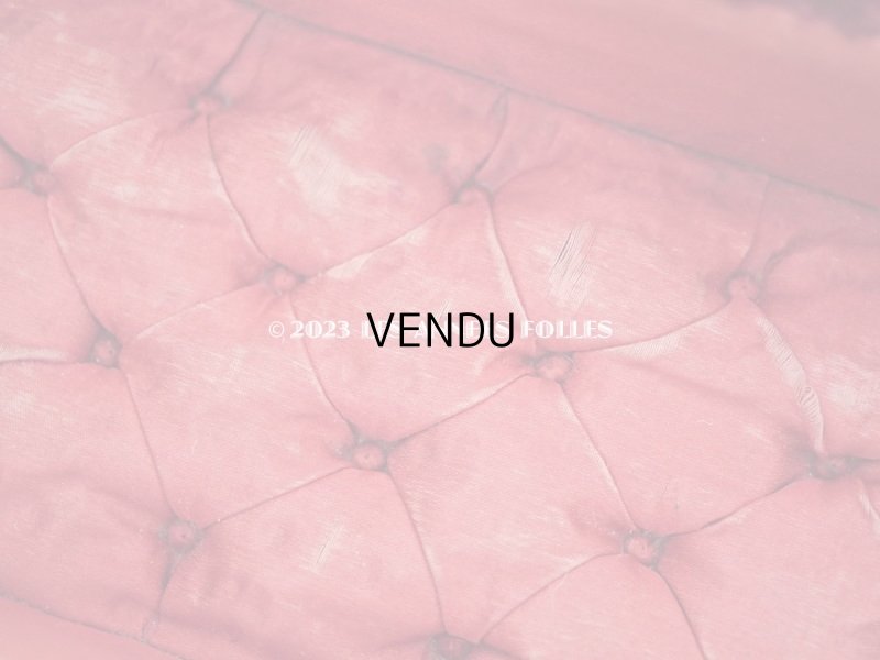 画像15: アンティーク ベルベットのグローブボックス ジュエリーケース スモーキーレッドのシルク製クッション