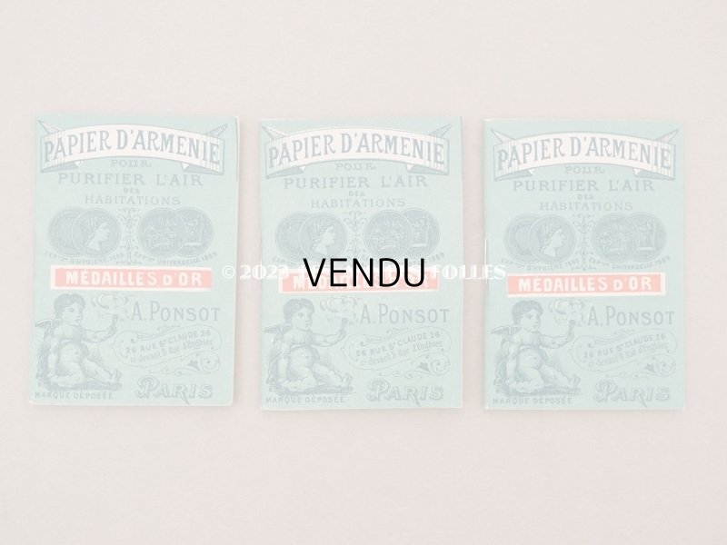 画像11: 1890年代 アンティーク 箱付き パピエダルメニイ 天使の香り紙 PAPIER D'ARMENIE-A.PONSOT-