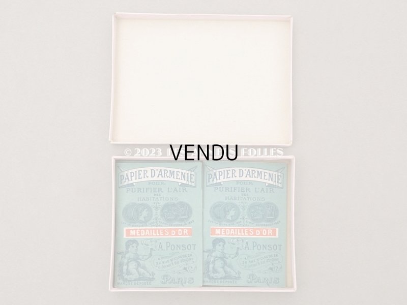 画像9: 1890年代 アンティーク 箱付き パピエダルメニイ 天使の香り紙 PAPIER D'ARMENIE-A.PONSOT-